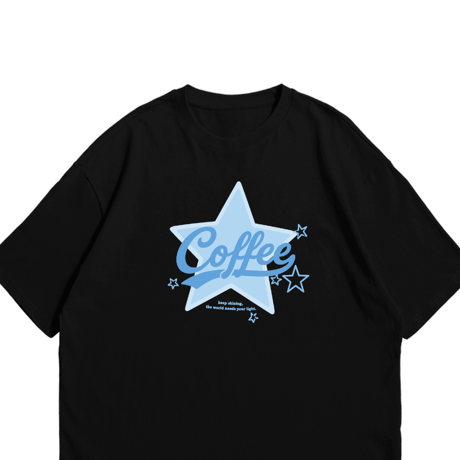 ( Coffee Star Vintage ） Oversized Tee