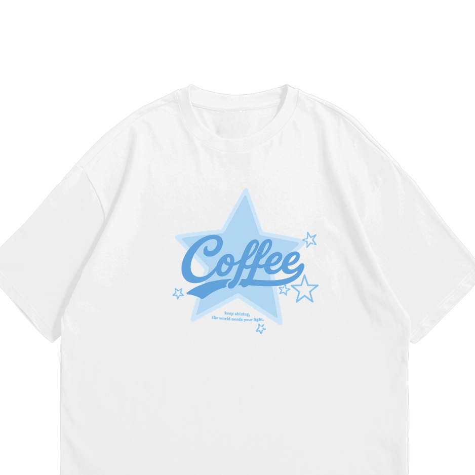 ( Coffee Star Vintage ） Oversized Tee