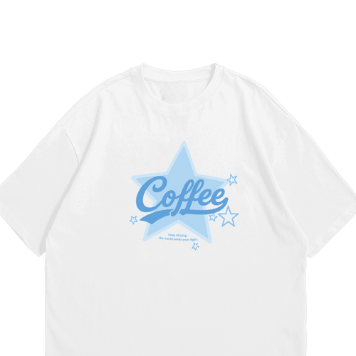 ( Coffee Star Vintage ） Oversized Tee